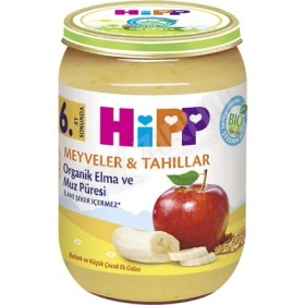 Resim Hipp Organik Elma ve Muz Püresi 190 gr 