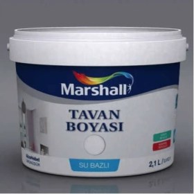 Resim Marshall Beyaz Tavan Boyası 3.5 Kg (2.1 Lt) – Mat Düz Yüzeyler İçin Yüksek Kapatıcı ve Kolay Uygulanan Formül 