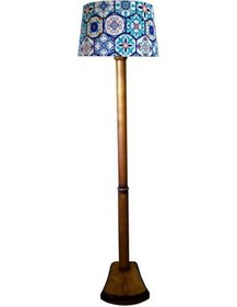 Resim Lambada Masif Ahşap Tek Ayaklı Lambader ( Etnik Desen)(516277395) 