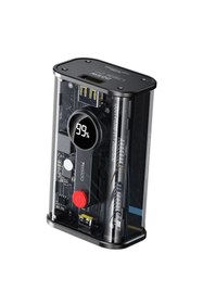 Resim Yesido 10.000 mAh Dijital Göstergeli USB3.0 / Type-C PD20W Hızlı Şarj Powerbank Siyah 