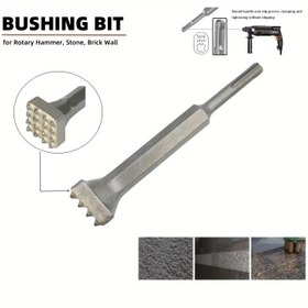 Resim 1 adet Çiçek Çekiçli Keski, Beton Duvar Litchi Yüzey Elektrikli Kazıyıcı, Elektrikli Çekiç Tümü Bir Arada Alaşım Çekiç Matkap Ucu, Karışık Çamur Toprak Çıkarma Döner Çekiç, Taş İçin Burç Matkap Ucu, Tuğla Duvar için 