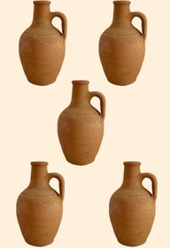 Resim AdenArt 5'li Süslemesiz Kına Testisi Gelin Testisi 20 cm 