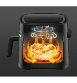 Resim Xiaomi 6 Lt 1500 W 8 Program, Dijital Ekran, Xxl Yağsız Airfryer, Sıcak Hava Fritözü+ Mutfak Tartısı Hediye 