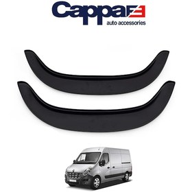 Resim Cappafe Renault Master Arka Teker Kaplama Abs 2 Parça Mat Siya 