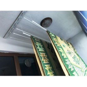 Resim UltraNova Asansörlü Çamaşır Kurutmalık, 6 Çubuk, 180cm, Metal, Beyaz 