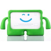 Resim Ekılıf - Samsung Galaxy Uyumlu Tab E T560 9.6 - Tablet Kılıfı Çocuklar İçin Kollu İbuy Silikon Kılıf - Yeşil 