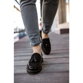 Resim Nemere Rst Loafer Verniciata Erkek Ayakkabı Sıyah 