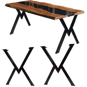 Resim Bin1Fırsatt Metal Masa Ayağı Ahşap Masif Yemek Çalışma Bilgisayar Masası Ayak 