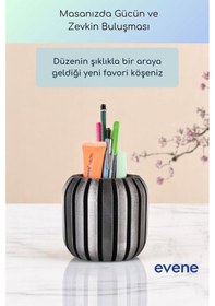 Resim Kalemlik Masa Kalemliği Organizer Kalemlik Gümüş Eskitme Renk Model 79 Çok Renkli 