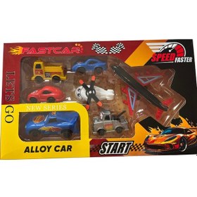 Resim Fast Car Arabalar Uçak Ve Helikopter Plastik Oyuncak Seti Çok Renkli 