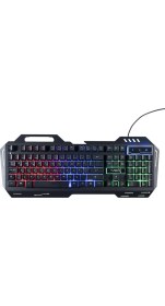 Resim Turbox SniperNaga TR-GK101 USB Kablolu Gaming Standart Q Işıklı Metal Kasa Klavye 