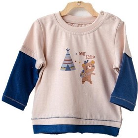 Resim Dear_Enika Andywawa Bear Camp Erkek Bebek Mavi Tshirt Ac21081 