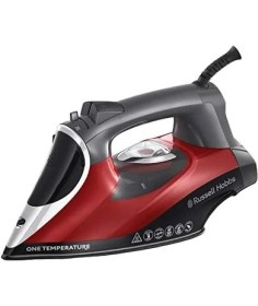 Resim Hobbs One Temperature Buharlı Ütü (2.600 W, Tüm Kumaşlar Için Optimum Sıcaklık Ayarı, Seramik Turmalin Ütü Tabanı, Değişken Buhar 0-50 G/dak, Buhar Çıkışı 210 G/dak) Ütü 25090-56 