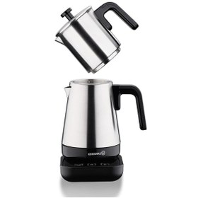 Resim Korkmaz A850 Moderna Elektrikli Çay Makinesi French Press Özellikli Siyah 