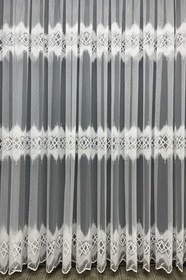 Resim Cortibo Paris Zigzag Desenli 1'e 2,5 Orta Pileli Tül Perde, 150 x 200 