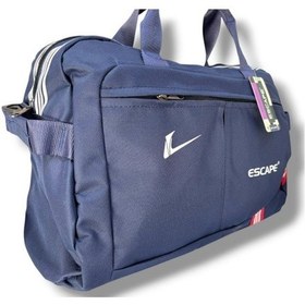 Resim Escape 112-25 Polyester Kareli Kumaş Seyahat Çantası Lacivert 