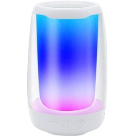 Resim Ankatek Bluetooth Su Geçirmez Hoparlör - Renk Değiştiren Işıklı Gece Lambası, Hands-free Görüşme, Pc/microsd/usb Bağlantı Jzr-gy - Gümüş 