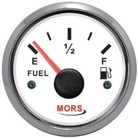 Resim Mors Yakıt Göstergesi 12-24V Çap 55Mm Beyaz 