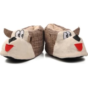 Resim Aspor Kahve Bej Kadın Panduf Köpekli 