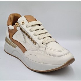 Resim Mammamia D25ka-7295 Of White Hakiki Deri Kadın Günlük Casual Sneaker Beyaz 