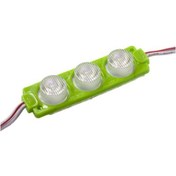Resim Motorobit-3W Mercekli Modül 3'Lü Led - Yeşil 12V 
