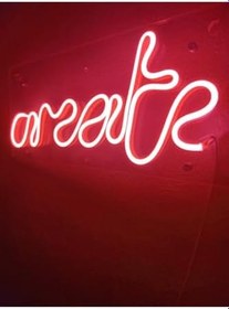 Resim Dekoraven Create Neon Şekiller Işaret Led Dekoratif Duvar Aydınlatması Neon Duvar Yazısı, credraven 