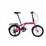 Resim Bisan Twin-S 20 V Katlanır Bisiklet (Pembe-Siyah) 