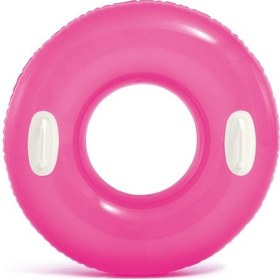 Resim Intex Tutmaçlı Parlak Şişme Simit 76 CM Pembe 