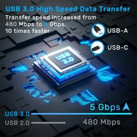 Resim Unıtek Harici Dvd-Rw Type-C/a+5in1 Dock Statıon (T1037A01) 