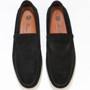 Resim Bueno Shoes Siyah Süet Erkek Loafer 05ms102 