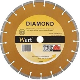 Resim W 2711/125 Granit Mermer Elmas Tesetere, Turuncu/gri (125MM) 
