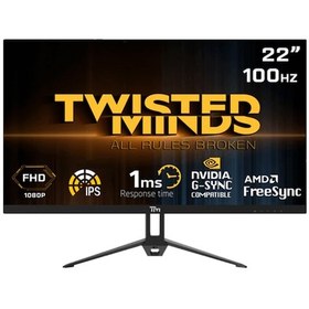 Resim Twisted Minds TM22FHD100IPS 22" 1MS 100 Hz HDMI+VGA FreeSync/G-Sync Full HD IPS LED Monitör 