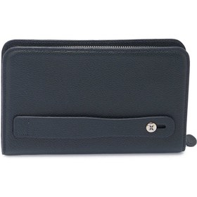 Resim Tergan Lacivert Hakiki Deri Erkek El Çantası - S1PC00021357-X86 