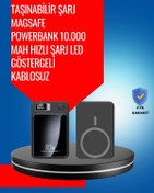 Resim Alüminyum Alaşımlı, 20w Pd Hızlı Şarj Ve Manyetik Kablosuz Powerbank Belirtilmemiş 