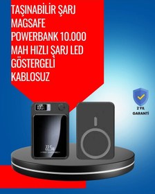 Resim Alüminyum Alaşımlı, 20w Pd Hızlı Şarj Ve Manyetik Kablosuz Powerbank Belirtilmemiş 