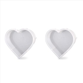 Resim Dadata Reçine Için 2x Büyük Silikon Kalıplar Kalp Reçine Kalıbı Çiçeklerin Korunması Için Epoksi Reçine Kalıpları Reçine Sanatı Döküm (Yurt Dışından) 