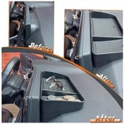 Resim Xuweiwei Siyah Dayanıklı Pvc Konsol Düzenleyici Kaymaz Tabanlı Para Anahtar Cep Telefonu Araç Tepsisi 