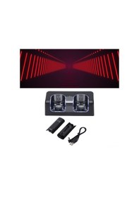 Resim Xiyyadms Wii Konsolu İçin İki Rehberli 2800mah Şarj Edilebilir Pil Seti İle Abs Materyal Çiftli Şarj Docksı Siyah Renk 