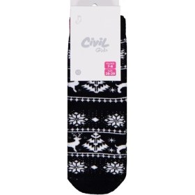 Resim Civil Girls Snow Deer Havlu 2'li 3-11 Yaş Kız Soket Çorap - Standart 5-6 Yaş 