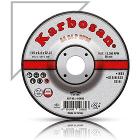 Resim Karbosan 910680 115x6,4x22,23 İnox Taşlama Diski 25 Adet 