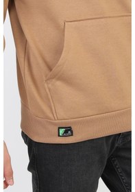 Resim Kanguru Cepli Bisiklet Yaka Erkek Çocuk Sweatshirt-90901 Kahverengi 