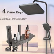 Resim BDBX 4 Fonksiyonlu Piyano Tuş Termostat Duş Bataryası Seti, 12' Yağmur Duş Başlığı, 3 Modlu El Duşu, Güçlü Düşük Basınç Su Akışı, Duvara Monte Edilebilir Bakır Kaplama, Elektrik Gerektirmez, Modern Banyo Yükseltmesi, Duş Aksesuarları, Şık Tasarım, Dayanıklı Yapı, Duş Başlığı Tutucu Duvar İçin, Duş Başlığı Tutucu Duvar İçin, Duş Başlığı Duvara Monte, Modern Banyo Duşu, Duş Başlığı, El Duşu Açma/Kapama, Metal El Duşu Açma/Kapama, Elektrikli Banyo 