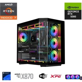 Resim Eternal Power Ryzen 7 9800X3D 32GB Ddr5 2tb M.2 Rtx 5080 X870 Wıfı 1000W 360M 