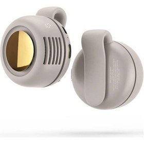 Resim Taşınabilir Alt Tasarımlı Whirlwind Kanatsız Vantilatör, Şarjlı Beyaz, 