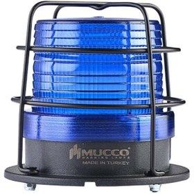 Resim MUCCO 90 Serisi 5 Mod Buzzer-kafesli Smd Led Tepe Lambası-12-24v Ac - Dc - Mavi 
