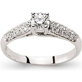 Resim Tektaş Pırlanta Yüzük 0.48 Ct H-Vs Sı 2.50 Gram 18 Ayar Altın 