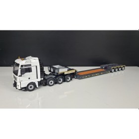 Resim Man Tgx Xxl 8x4 + Semı Lowloader 4 Axle Broshuıs Tır Çekici 