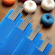 Resim 5 adet/takım Çift Uçlu Örgü İğnesi Kiti, Başlangıç ve Küçük Projeler için 15cm/5.9in Paslanmaz Çelik Düz İğneler, 1.5mm-5.0mm Paslanmaz Çelik Örgü İğneleri DIY Şapkalar, Atkılar, Çoraplar, Çift Uçlu İğneler 