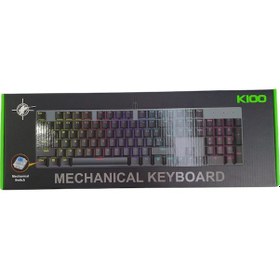 Resim Raynox K100 Kablolu Mekanik Işıklı Gamıng Klavye 