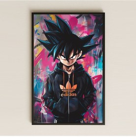 Resim Street Style Goku Tasarımlı Şeffaf Pleksi Tablo 